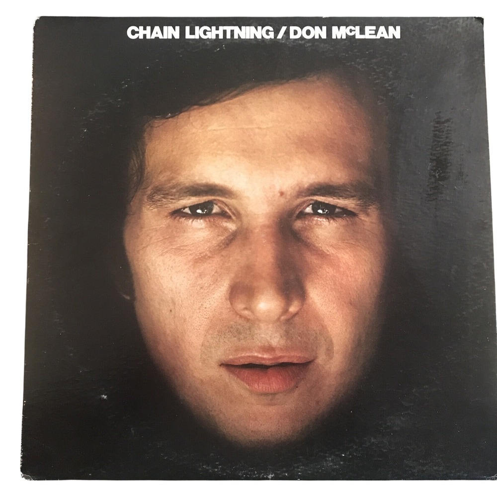 Don McLean Chain Lightning Vinyl LP 12" Black 1978 Millennium Folk Rock Retro LP